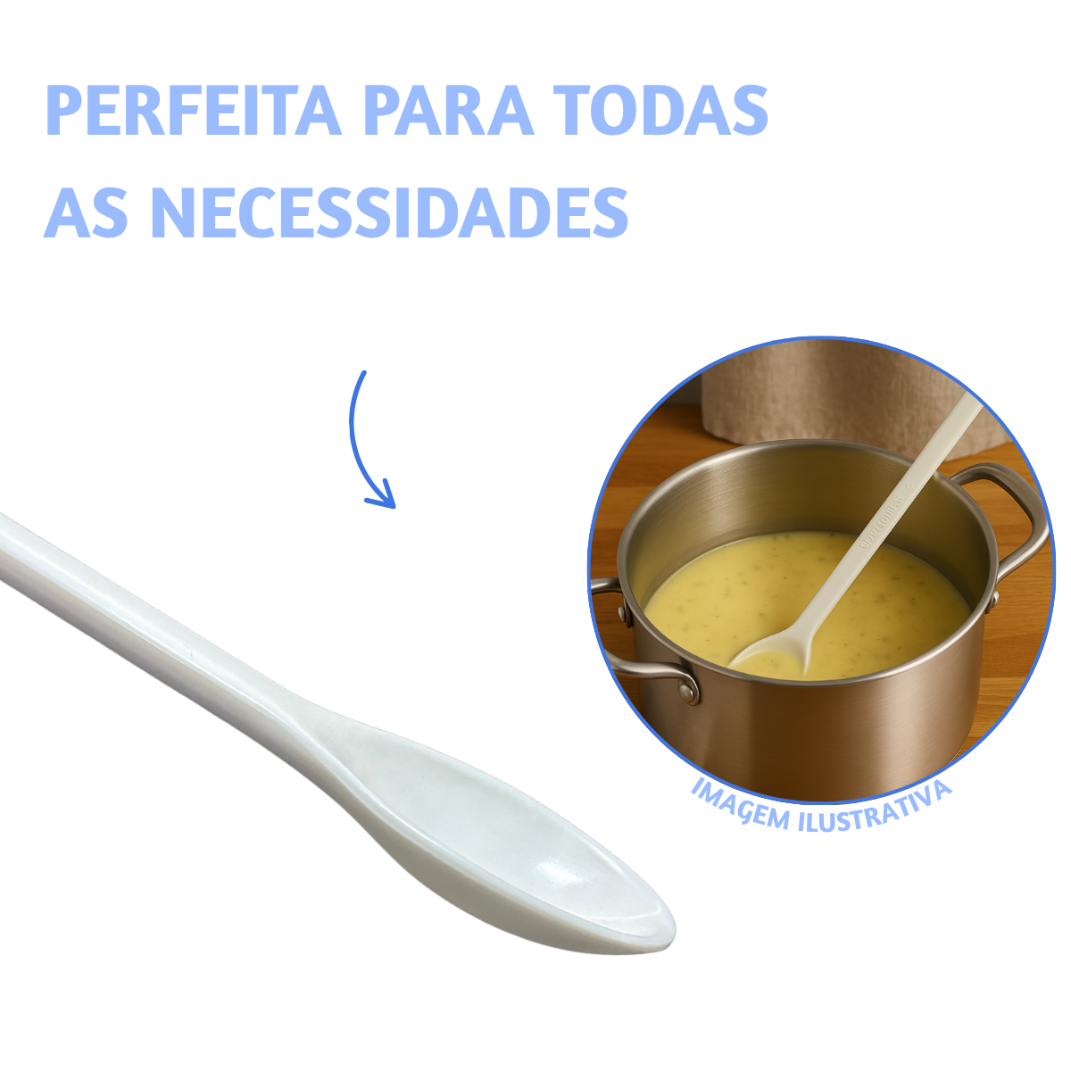 Colher Para Caldeirão Polipropileno 45cm