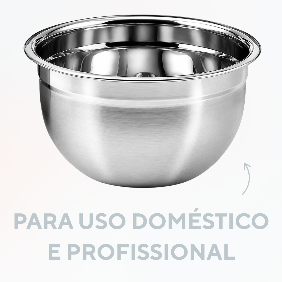 Tigela Bowl Cumbuca Saladeira Aço Inox