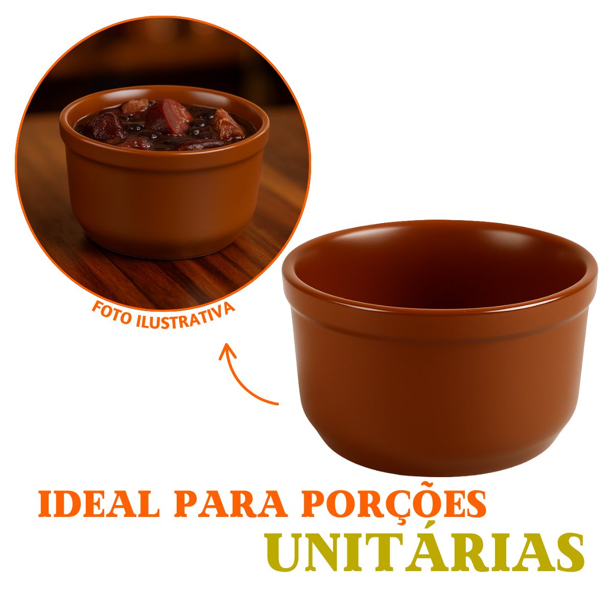 Cumbuca cerâmica refrataria 250ml