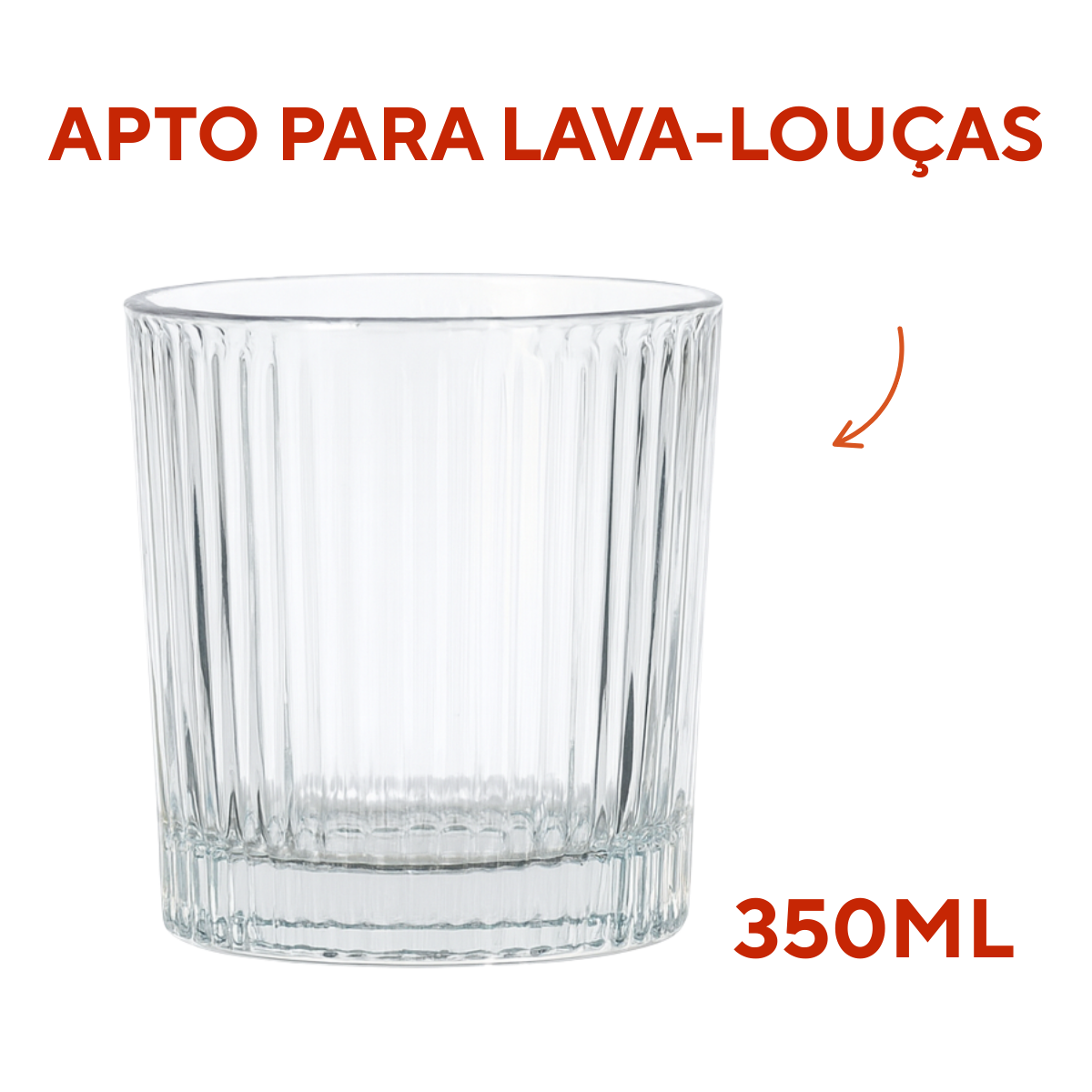 Copo Vidro Sevilha 350ml