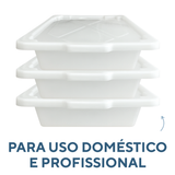 Caixa Multiuso C/Tampa 12 Litros Polipropileno