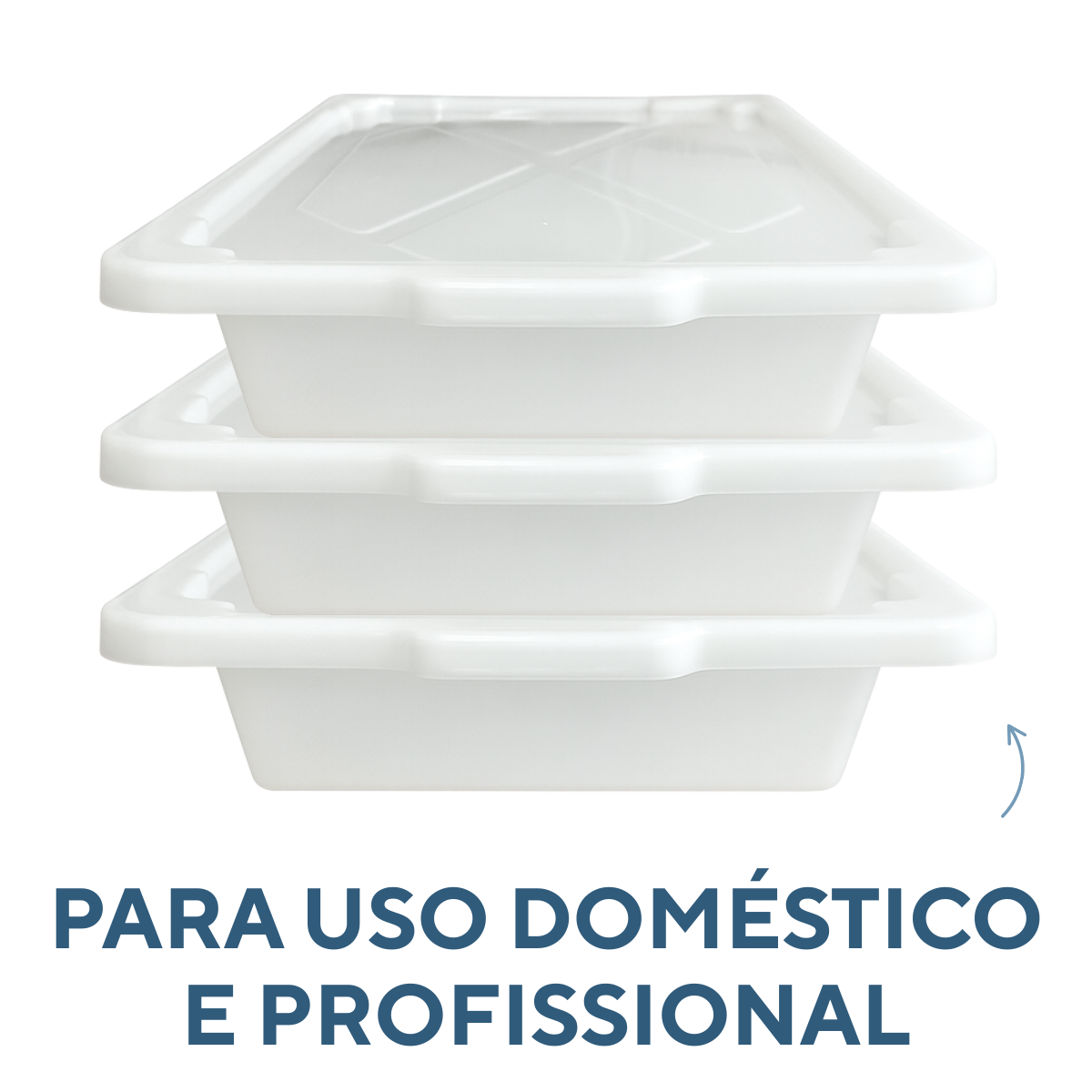 Caixa Multiuso C/Tampa 12 Litros Polipropileno