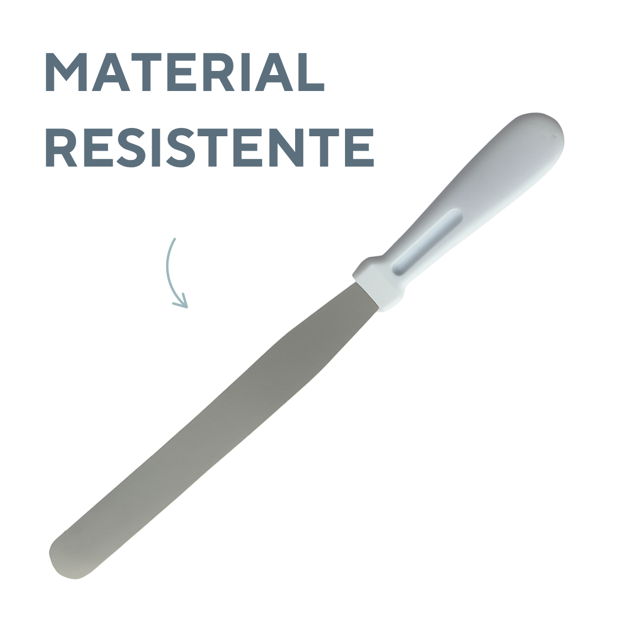 Espatula Reta Confeitaria em Aço Inox