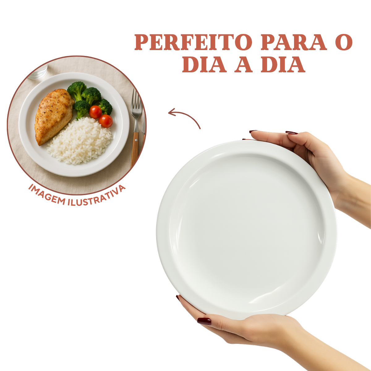 Prato de Porcelana Tramontina 28cm