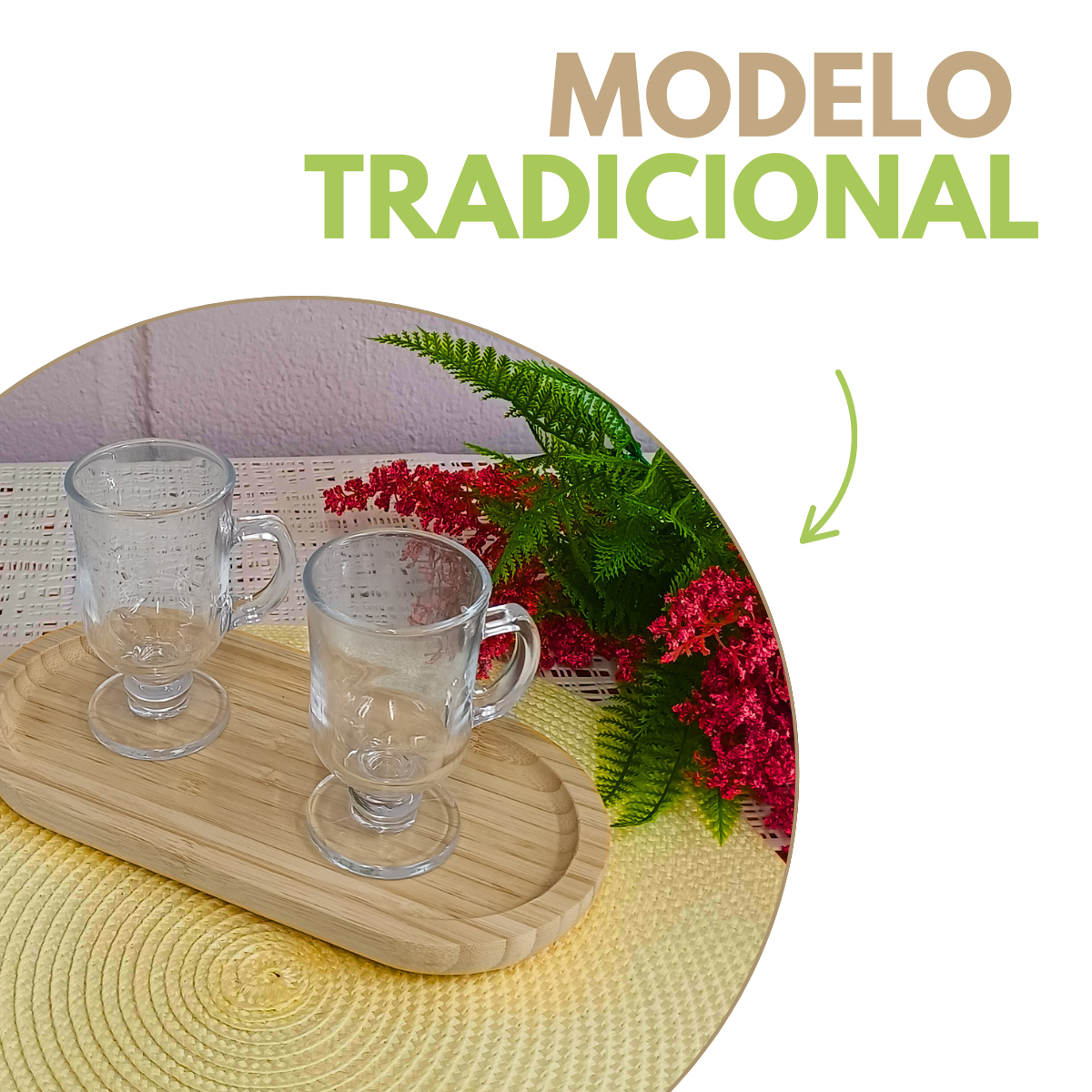 Taça Vidro Crystal Cappuccino 130ml