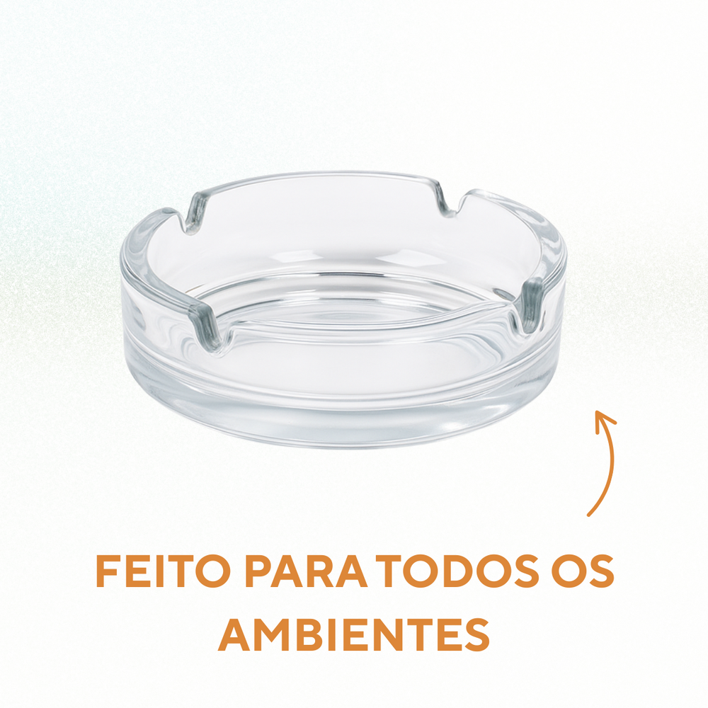 Cinzeiro Vidro 11cm - A Gourmet