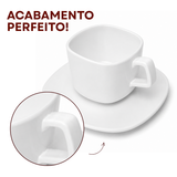 Xicara Chá Com Pires 240ml Melamina