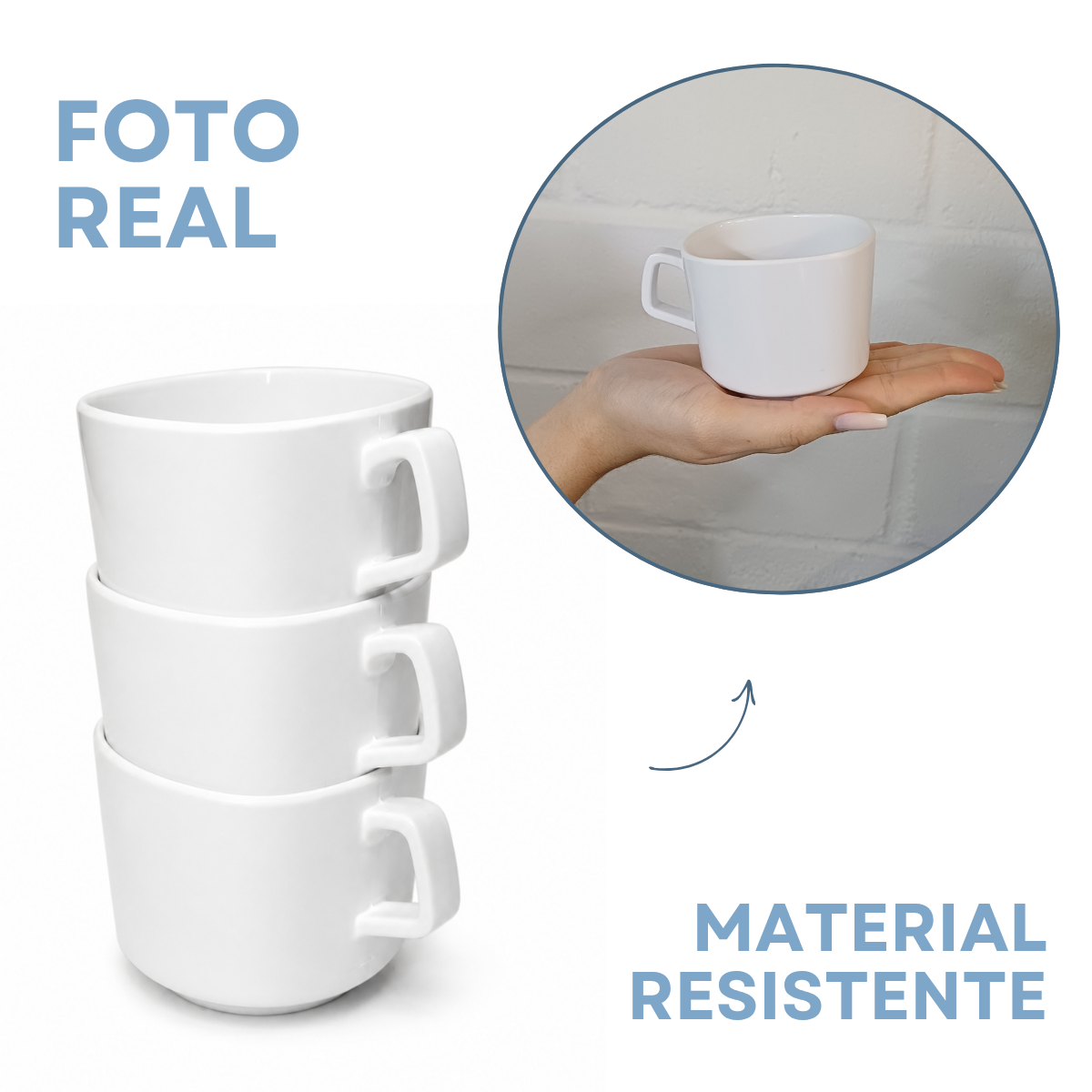 Xicara chá de melamina 240ml