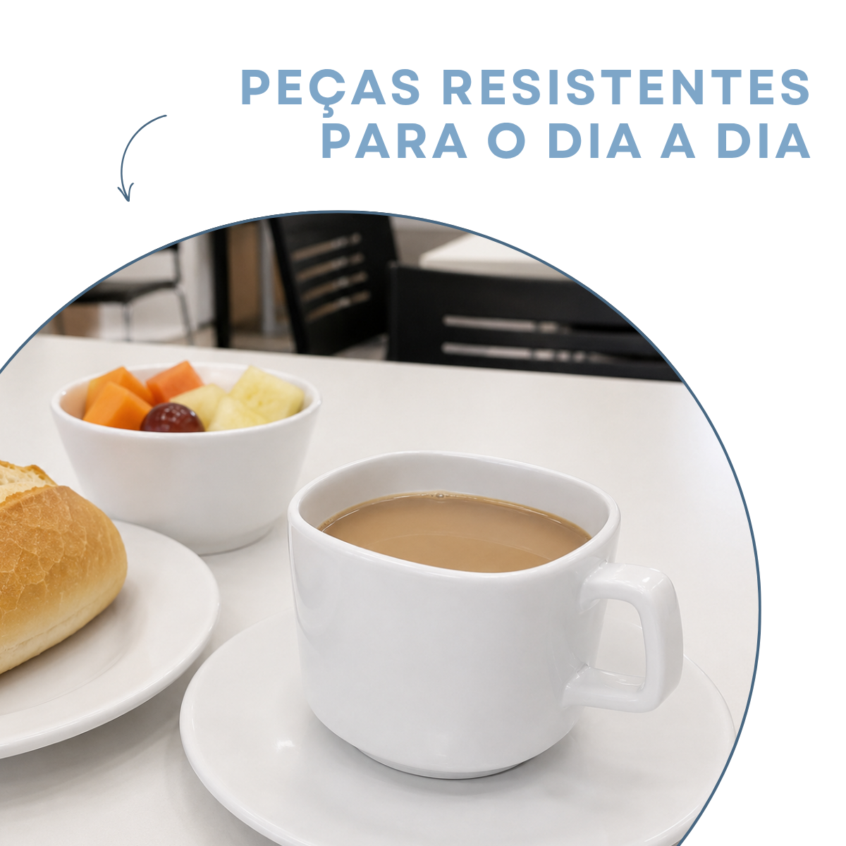 Xicara chá de melamina 240ml