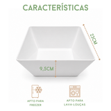 Travessa quadrada Melamina Servir