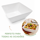 Travessa quadrada Melamina Servir