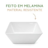 Travessa quadrada Melamina Servir