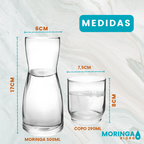 Moringa de vidro 500ml Com Copo