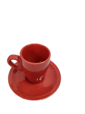 Xicara de Café Vermelha C/ Pires Genova BelaVista
