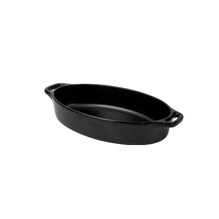 Mini Travessa Com alça Oval Melamina Black Gourmet Mix