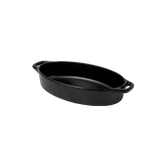 Mini Travessa Com alça Oval Melamina Black Gourmet Mix