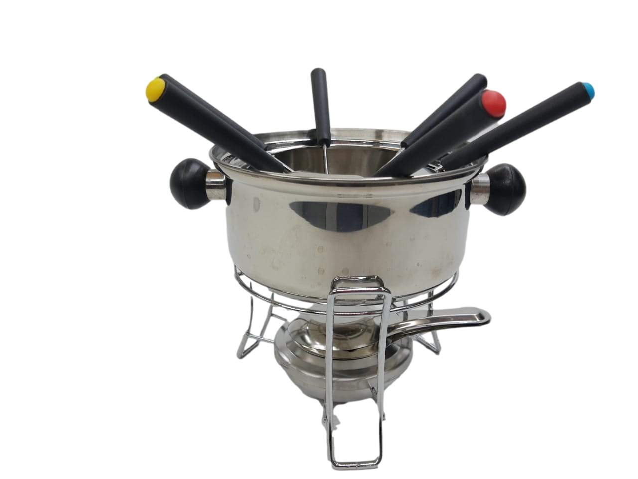 Conjunto Fondue em Aço Inox 10Pçs Imporiente