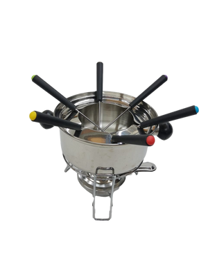 Conjunto Fondue em Aço Inox 10Pçs Imporiente