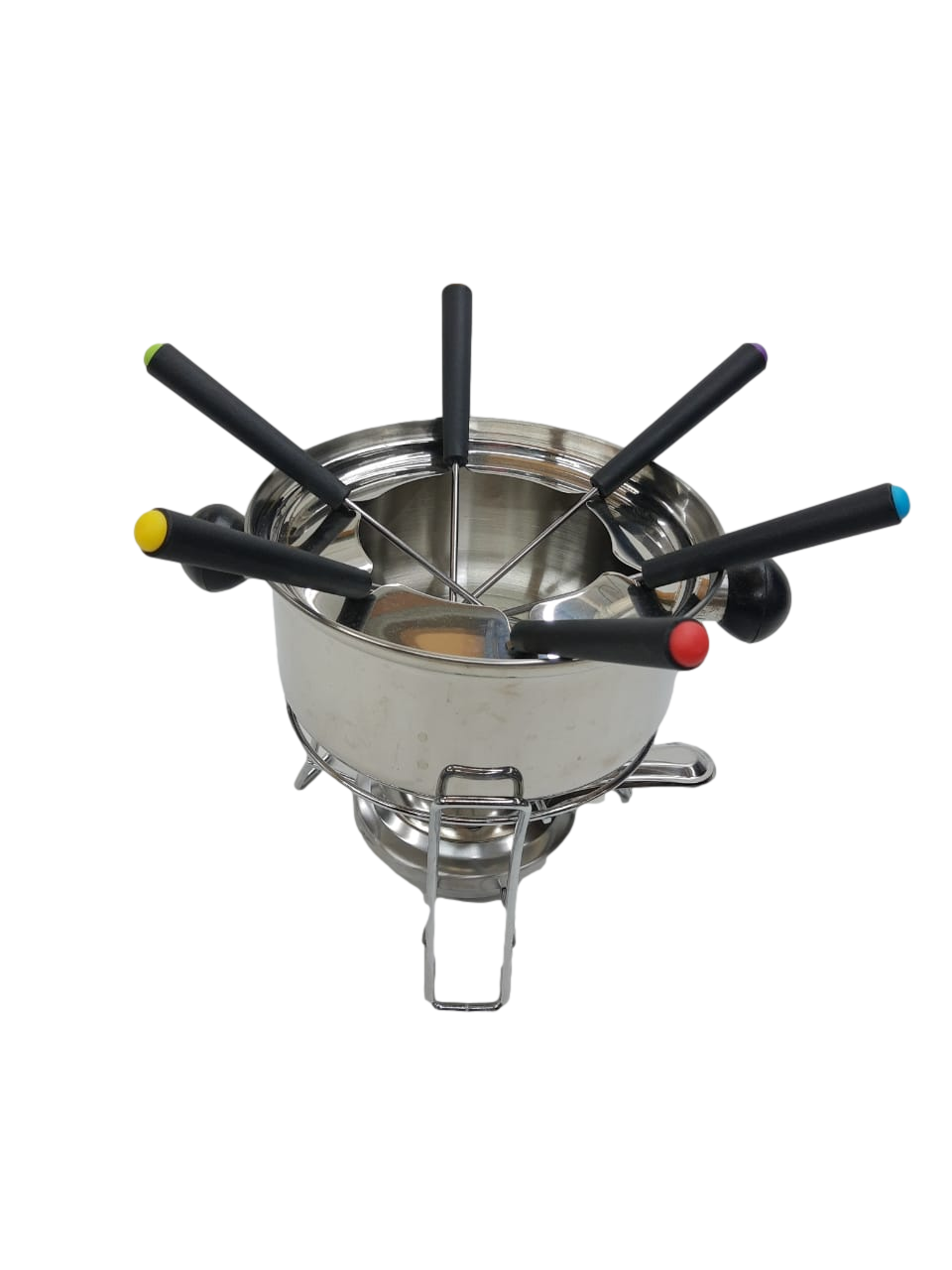 Conjunto Fondue em Aço Inox 10Pçs Imporiente