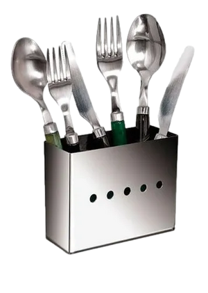 Porta Talher em Aço Inox 13 cm A Gourmet