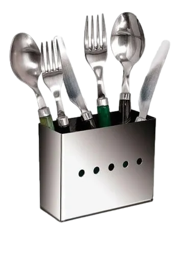 Porta Talher em Aço Inox 13 cm A Gourmet