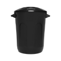 Lixeira Cesto Fechado Com Tampa 93L Preto