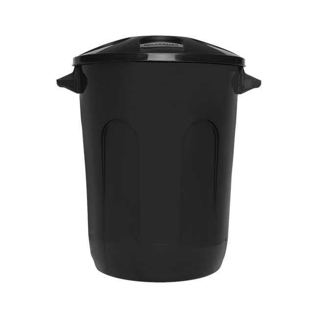 Lixeira Cesto Fechado Com Tampa 93L Preto Jaguar Hover Image