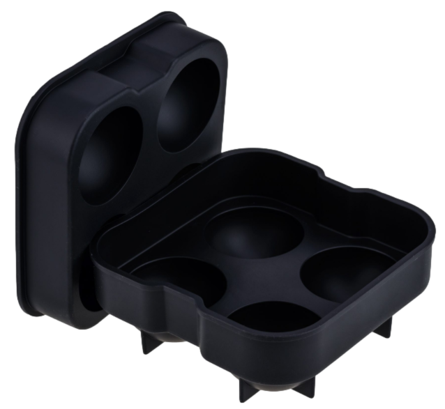 Forma de Gelo de Silicone Formato Esfera Preto Weck