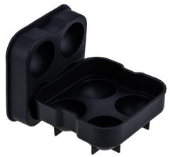 Forma de Gelo de Silicone Formato Esfera Preto