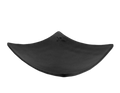 Prato Quadrado Côncavo Black 15cm Melamina