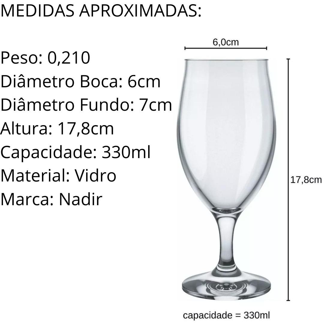 Taça Cerveja Windsor 330ml Nadir