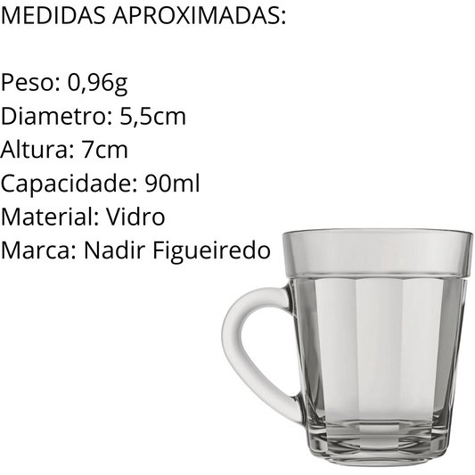 Xicara de Café 100ml Americano Sem Pires