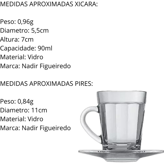 Xicara de Café 90ml Americano Com Pires Main Image