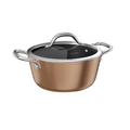 Caçarola Cobre Com Tampa de Vidro