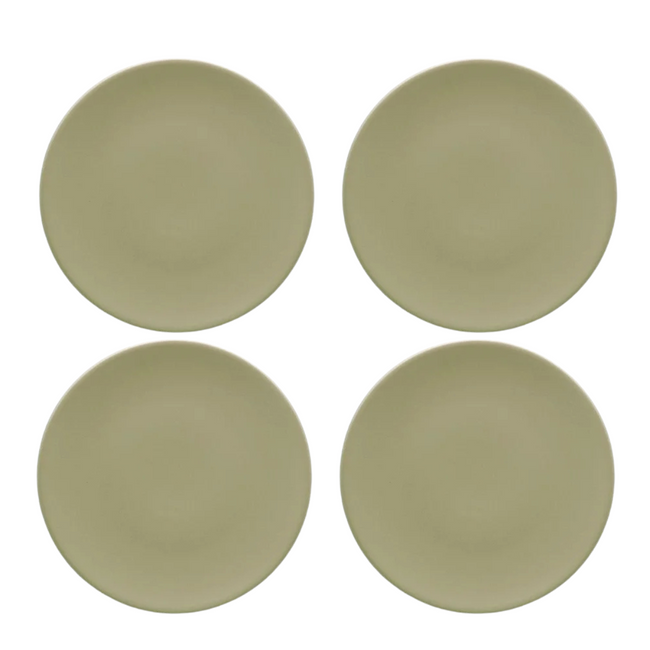 Conjunto de 4 Prato Sobremesa Oliva - A Gourmet Hover Image