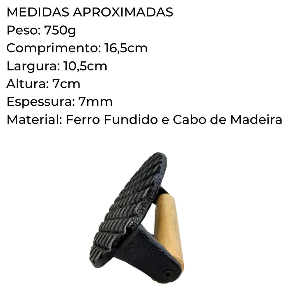 Amassador de Bifes de Ferro Fundido RIG