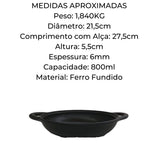 Panela de Ferro Fundido Sem tampa parmegiana RIG