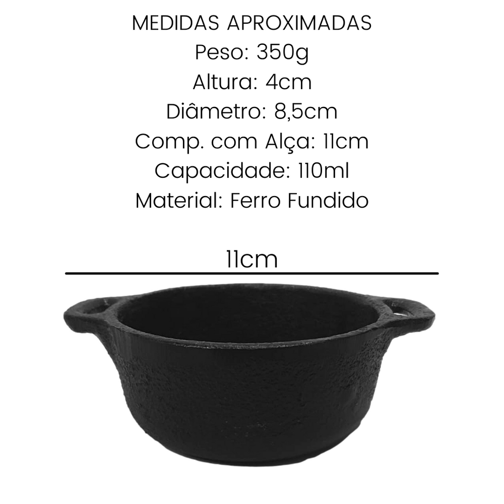Molheira Ferro Fundido 110ml RIG