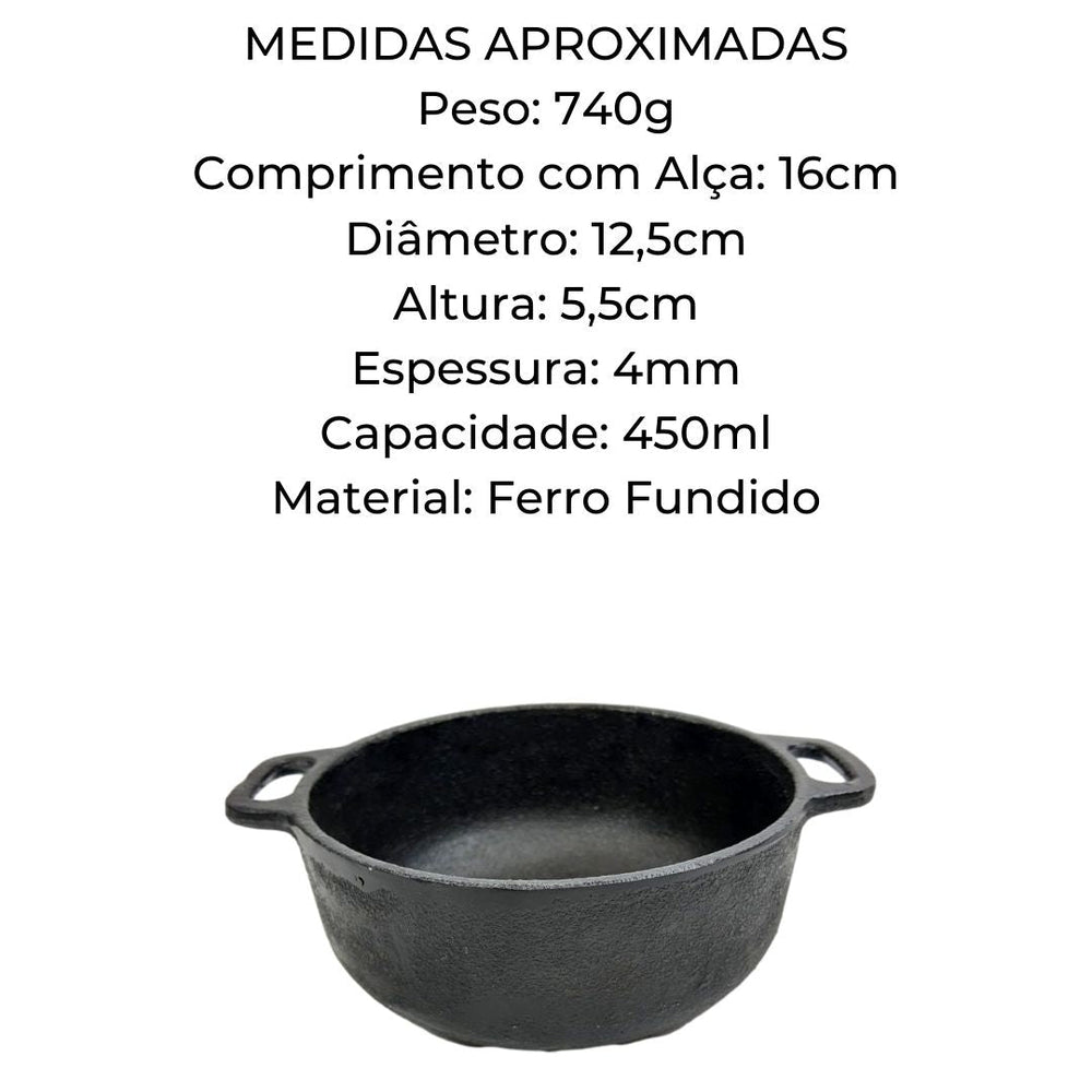 Cumbuca de Ferro Fundido 450ml RIG