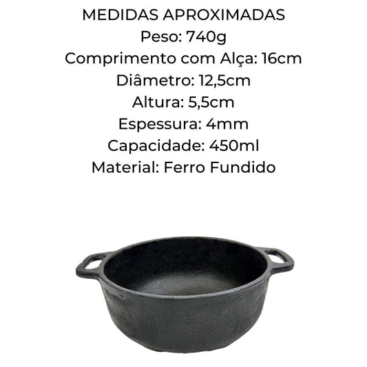 Cumbuca de Ferro Fundido 450ml