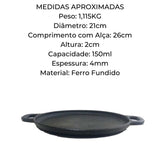 Chapa Bifeteria Redonda Lisa 150ml RIG