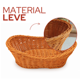 Cesto Oval Polyratan 29x19cm Pães