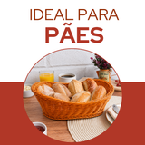 Cesto Oval Polyratan 29x19cm Pães