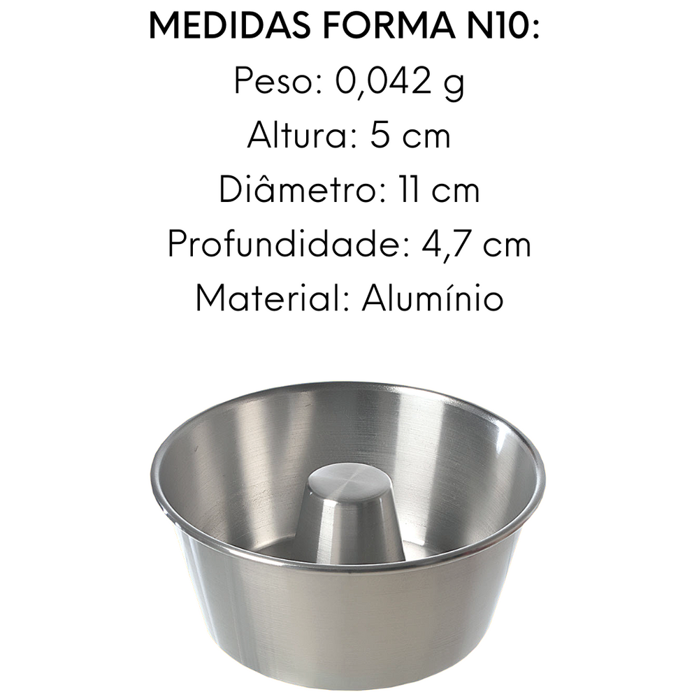 Forma Lisa Com Tubo em Aluminio N10 Ramos