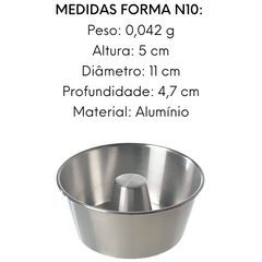 Forma Lisa Com Tubo em Aluminio N10
