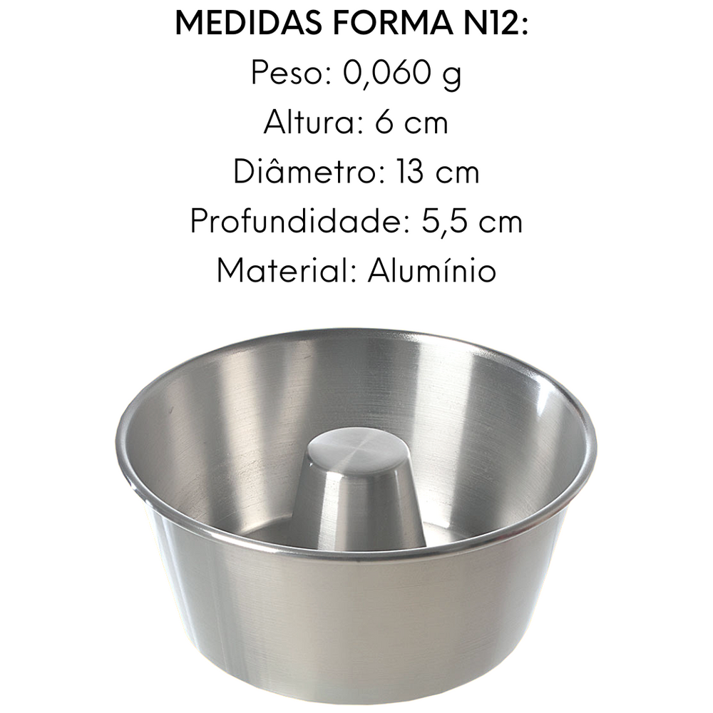 Forma Lisa Com Tubo N12 em Aluminio Ramos