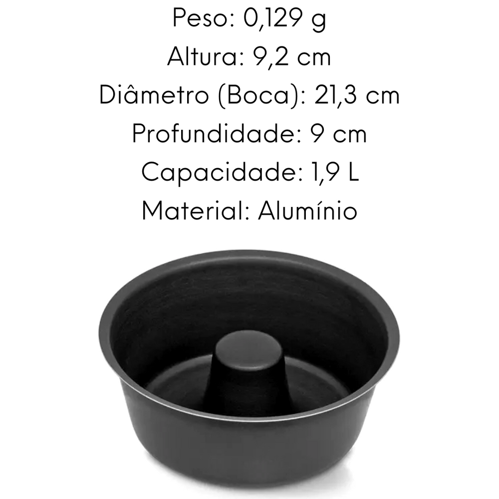 Forma Com Tubo Antiaderente Grafite Ramos