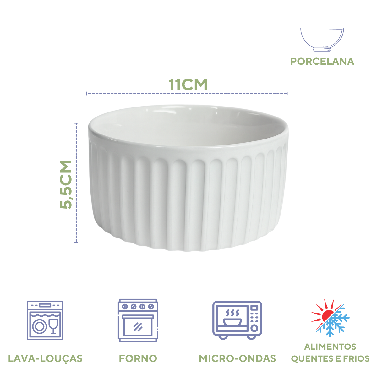Ramekim Porcelana 320ml