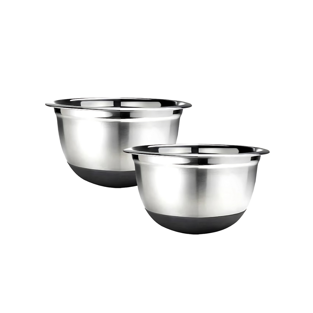 Tigela Bowl em Aço inox Com Base de Silicone 2L - A Gourmet