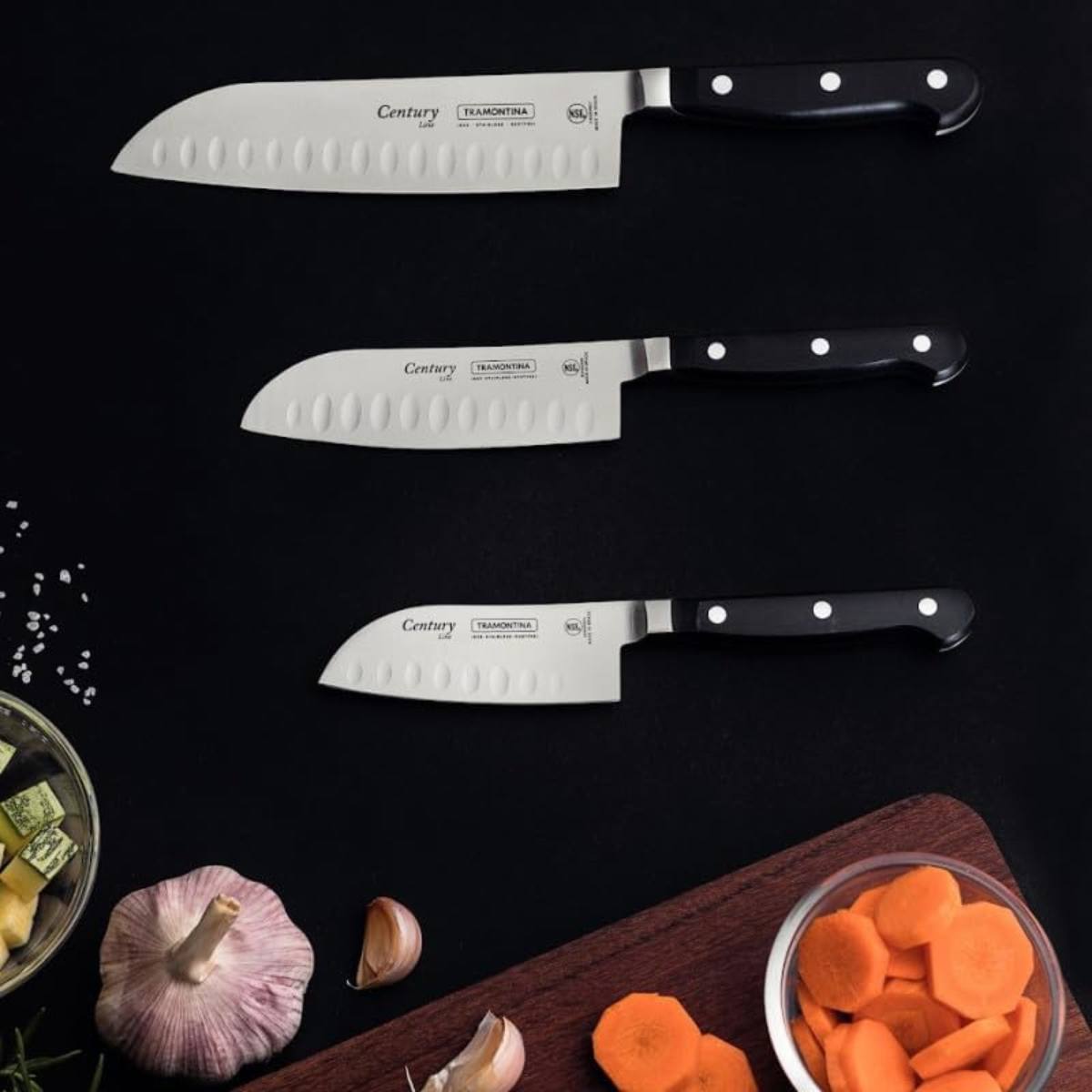 Faca Tramontina Santoku Century 4°